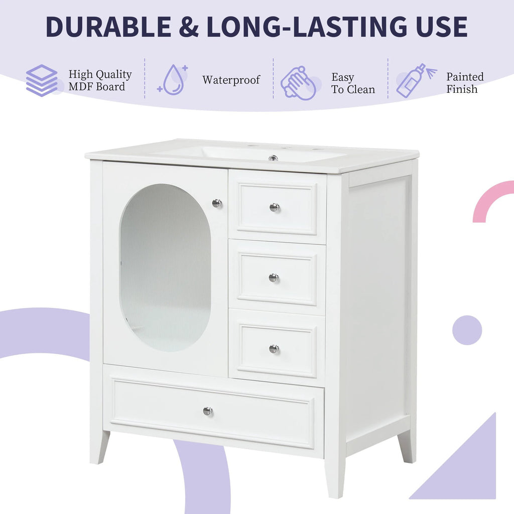 30" Bathroom Vanity with Sink by eprolo