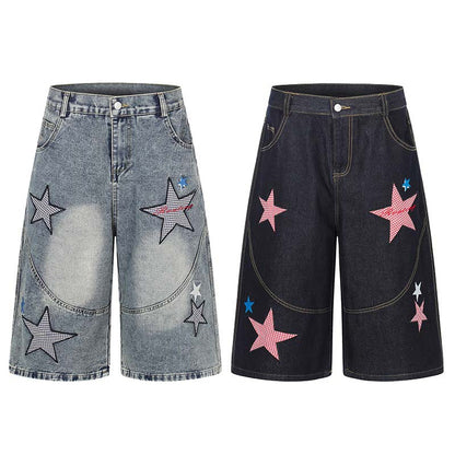 Shorts en jean d'inspiration rétro