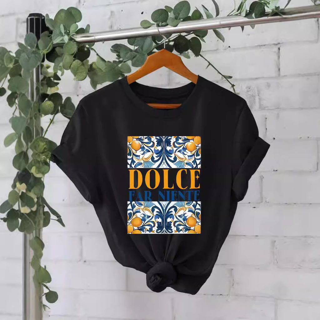 Pattern printed T-shirt
