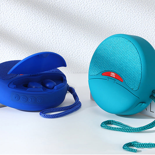 Haut-parleur Bluetooth portable d'extérieur avec casque intégré, Subwoofer Stéréo 3D sans fil, prise en charge carte TF et radio FM