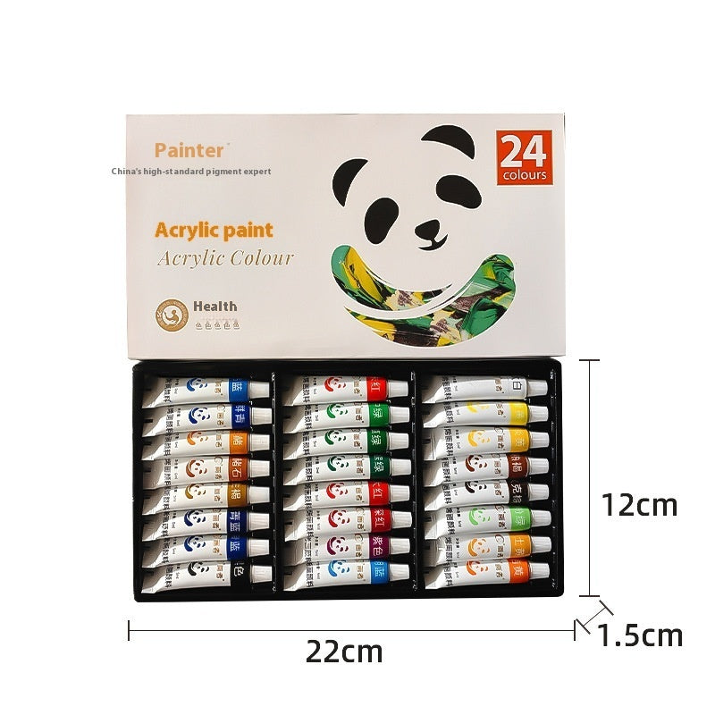 Kit de peinture au propylène 12 ml imperméable pour débutants Peinture pour enfants Peinture à l'huile de 12, 18, 24, 36 couleurs