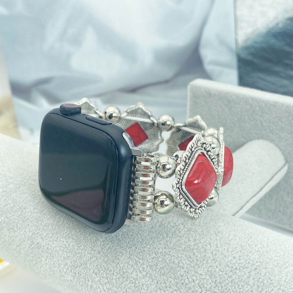 Correa de reloj inteligente turquesa bohemia