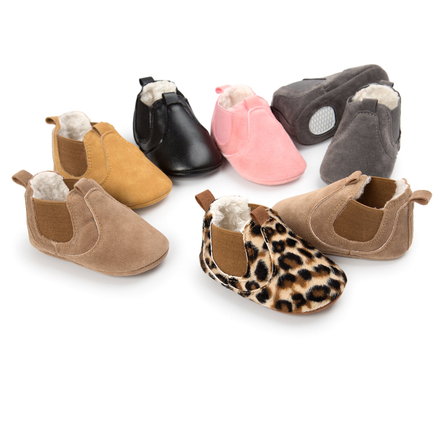 Chaussures en cuir synthétique pour bébé (chaussures de marche)