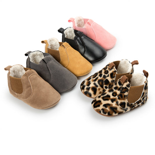 Chaussures en cuir synthétique pour bébé (chaussures de marche)