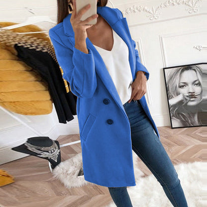 Manteau en laine mi-long