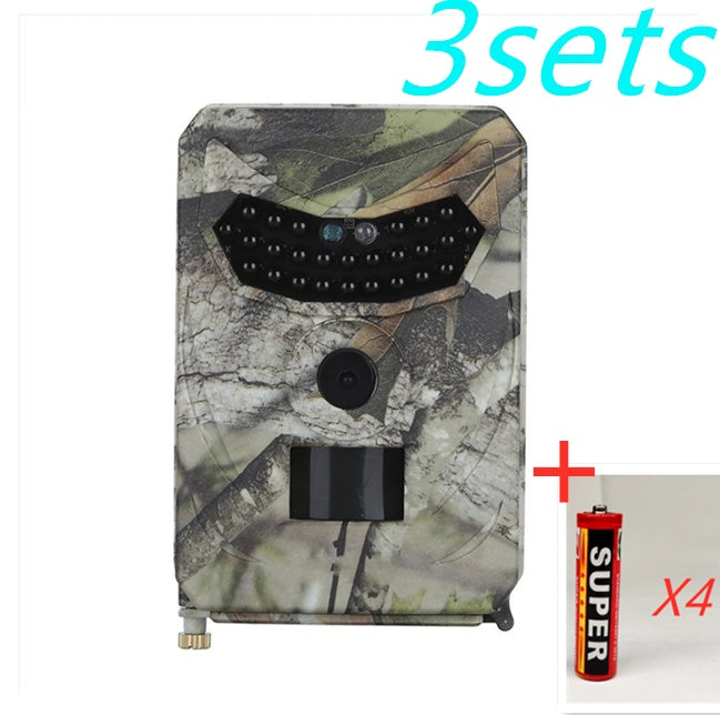 Cámara de Caza de Rastro 1080P, Cámara de Juego para Exteriores, Cámara de Exploración de Vida Silvestre con Sensor PIR y Visión Nocturna por Infrarrojos