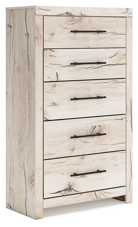 Lawroy - Five Drawer Chest - Light Natural-0