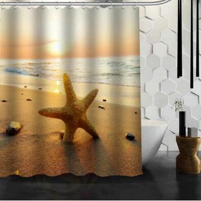 Waterproof Shower Curtain Bathroom Curtain Beach Spa Shower Curtain by eprolo