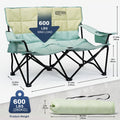 Fauteuil de camping double pliable 2 places pour l'extérieur
