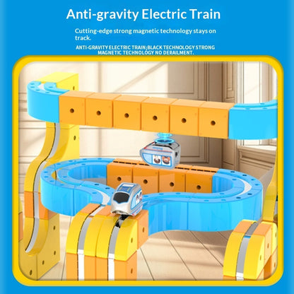 Jouet de construction de piste de lévitation magnétique électrique pour enfants