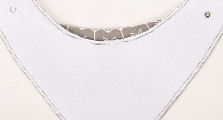 Lot de 4 bavoirs imprimés flèche vague triangle, accessoires bavoir bandana en coton pour bébé