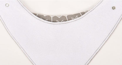 Lot de 4 bavoirs imprimés flèche vague triangle, accessoires bavoir bandana en coton pour bébé