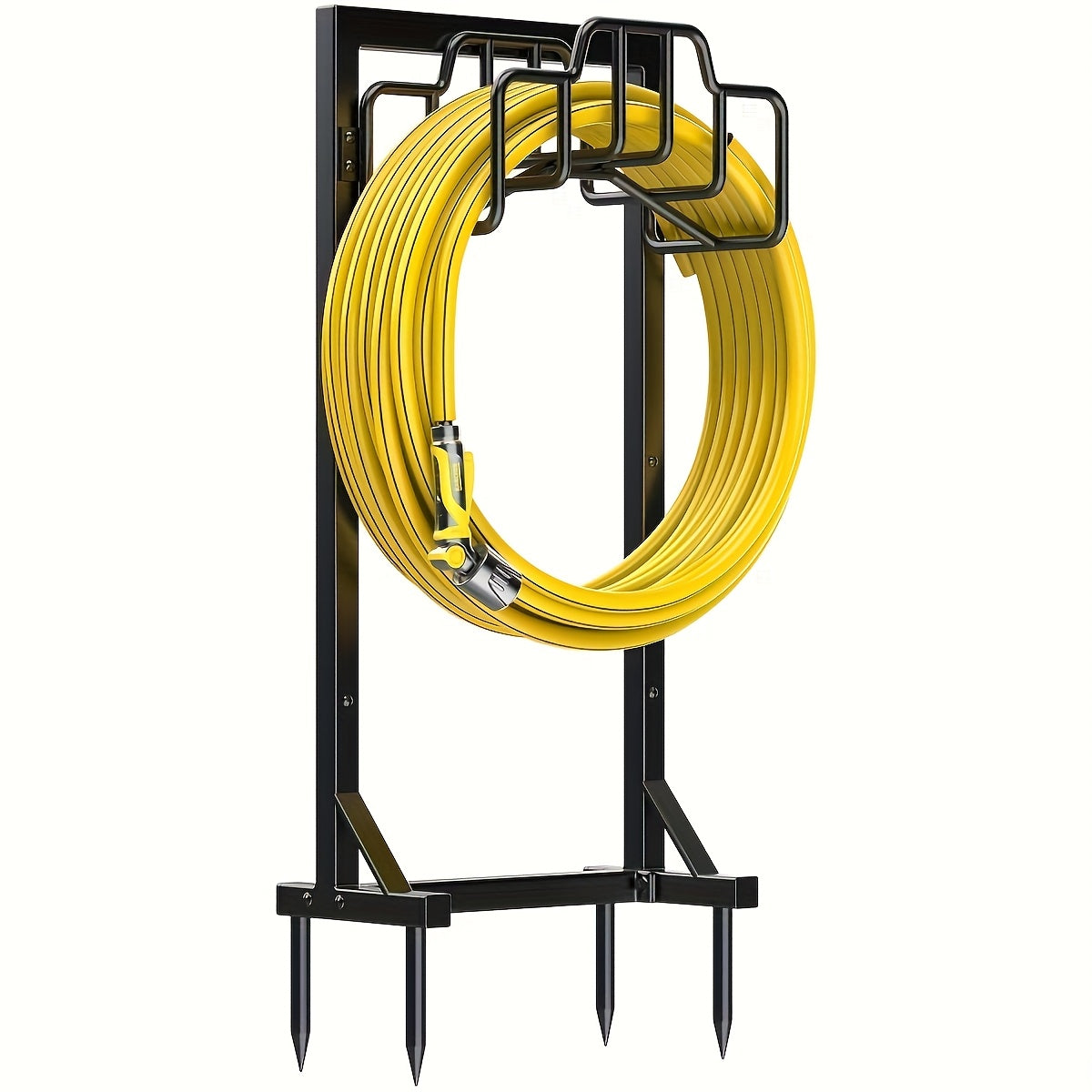 Freestanding Metal Garden Hose Holder Rack-0