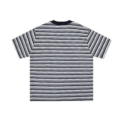 T-shirt rayé à manches courtes