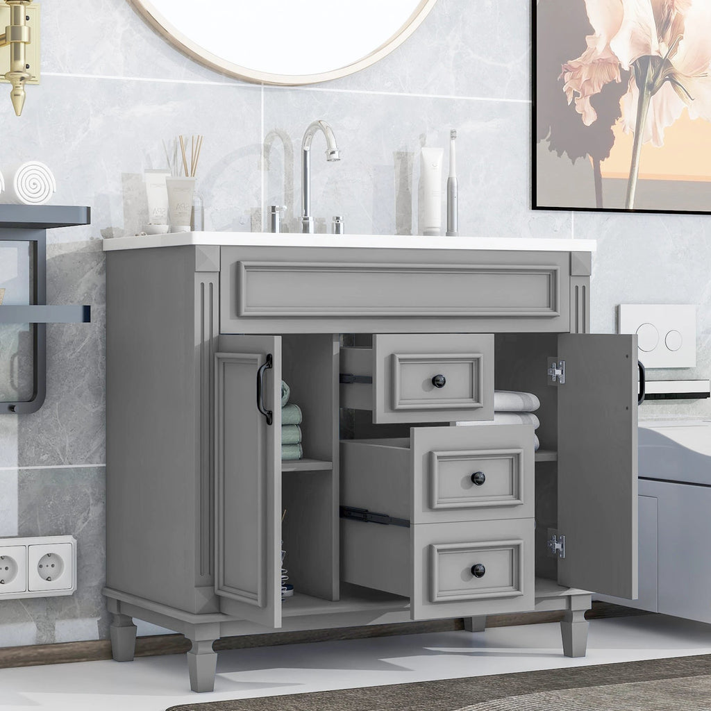 36'' Bathroom Vanity with Top Sink by eprolo
