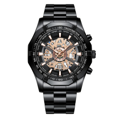Montre Homme Étanchéité Lumineuse Squelette Décontractée Affaires