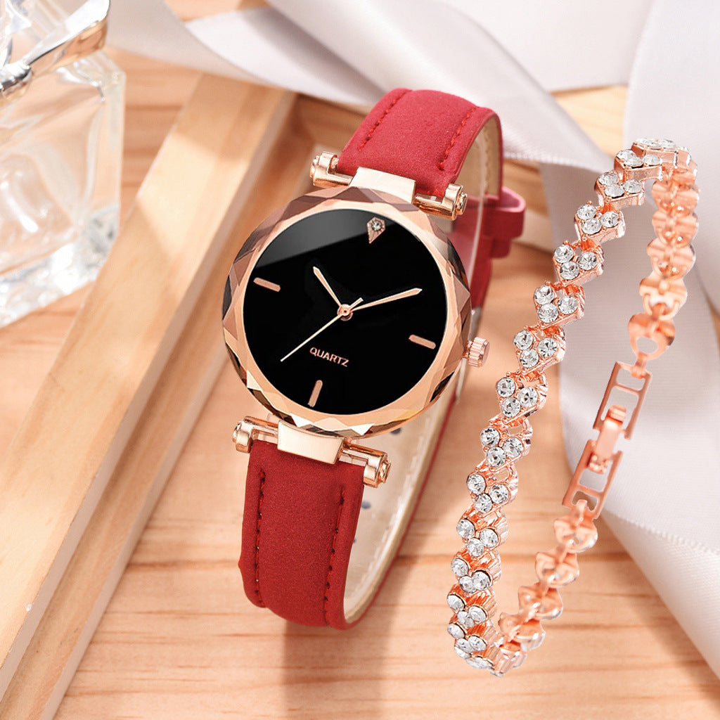 Reloj simple, reloj de correa, reloj de cuarzo, conjunto de pulsera