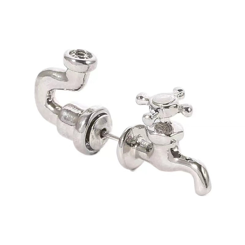 Boucles d'oreilles robinet tricolores fantaisie