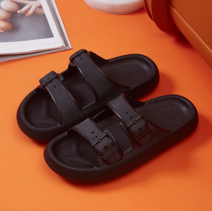 Thick soled slippers Summer home bathroom anti slip and fecal feeling Soft soled couple EVA slippers Male by eprolo