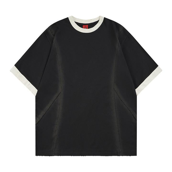 Spray dyed short sleeved structure