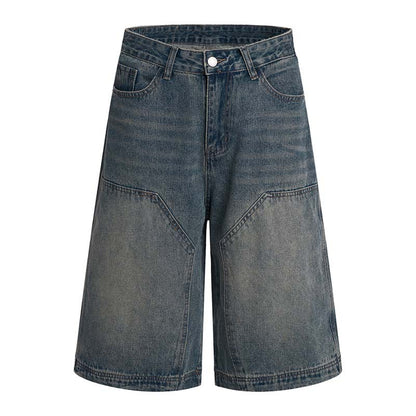 Vintage-inspired cropped denim