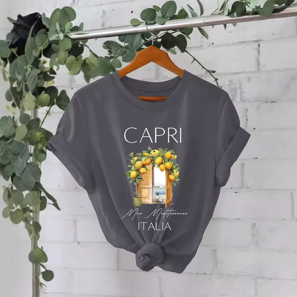 Pattern printed T-shirt