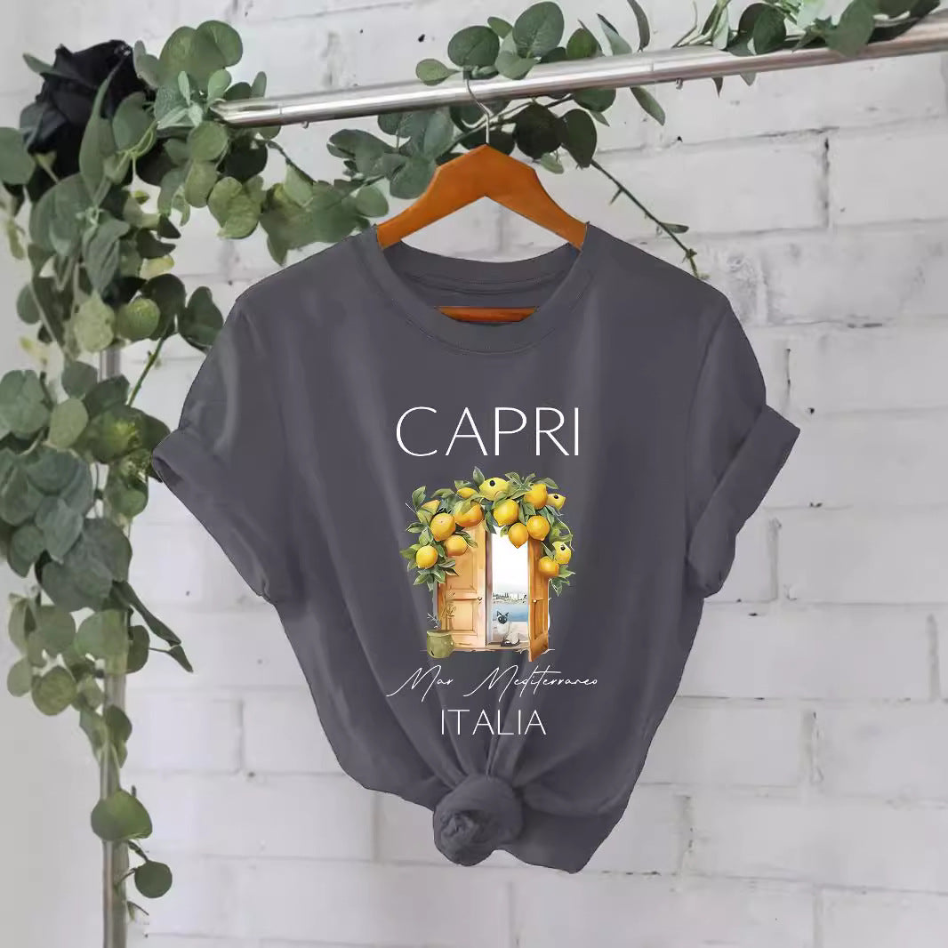 Pattern printed T-shirt