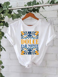 Pattern printed T-shirt