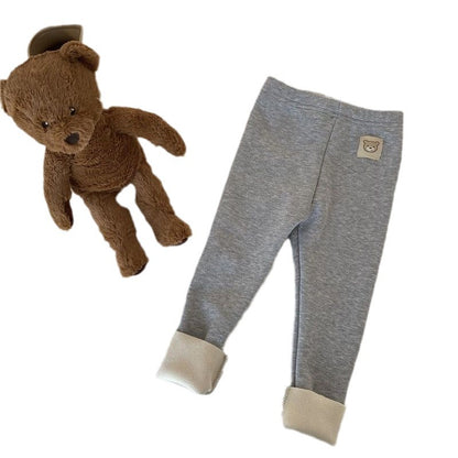 Legging fantaisie doublé polaire tout-en-un pour fille