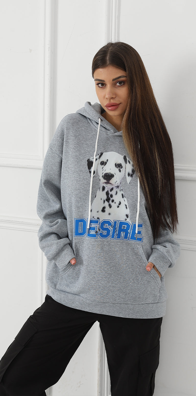 Sweat-shirt décontracté imprimé à manches longues pour femmes