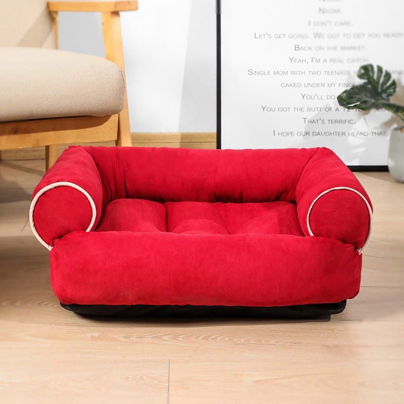 Canapé-lit pour chien, sac de couchage, chenil, chaton, maison pour animaux de compagnie, lits chauds d'hiver, coussin
