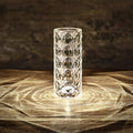 Rose Light And Shadow Projector LED Night Light Diamond Crystal Atmosphere Lamp USB Touch Control Bedside Decor Night Light