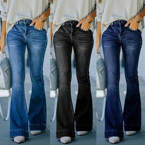 BelléStretch™ – High Waist Bell Bottom Denim by JeansDenim.Store