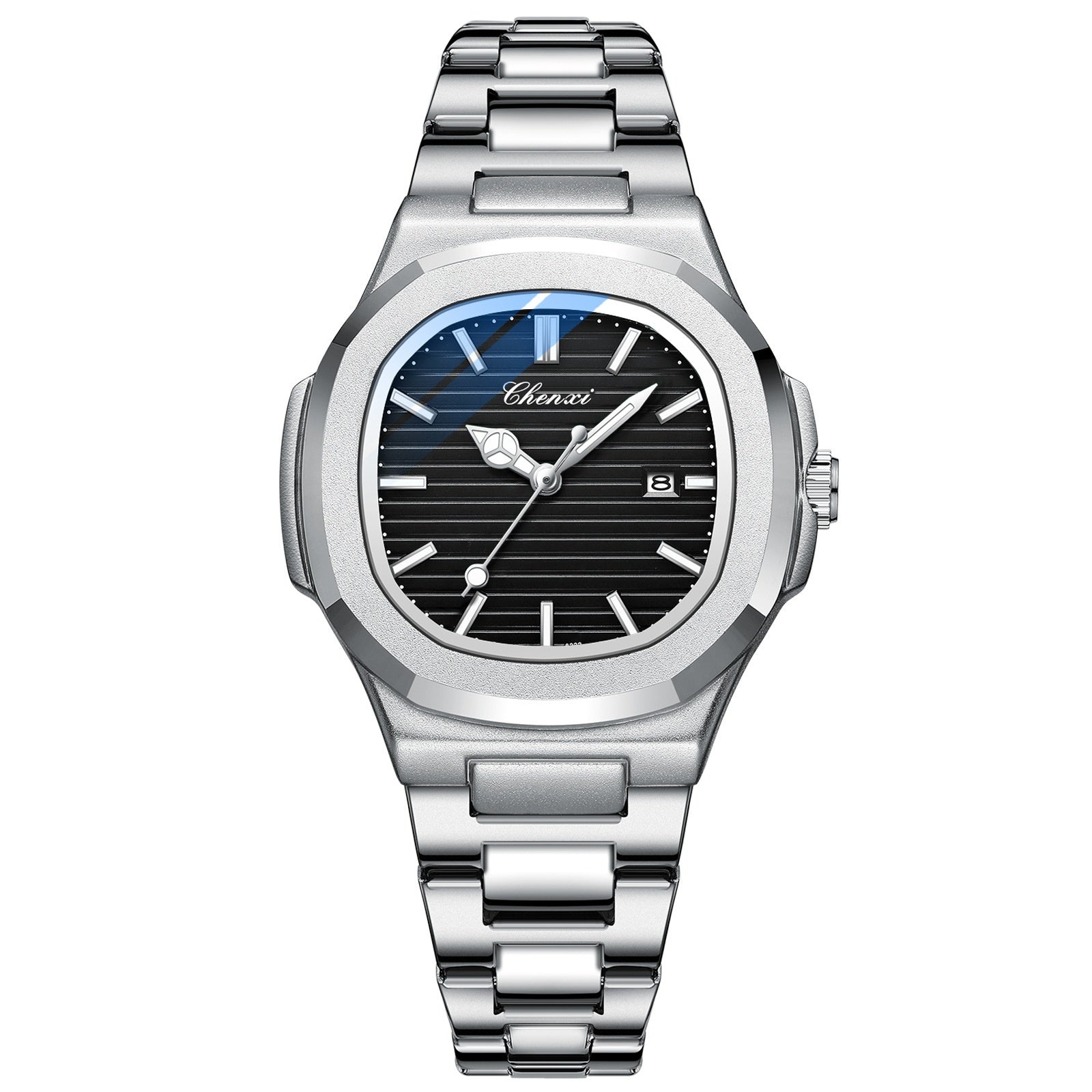 Chenxi Montre Acier Couple Lumineuse Étanche Simple Tendance