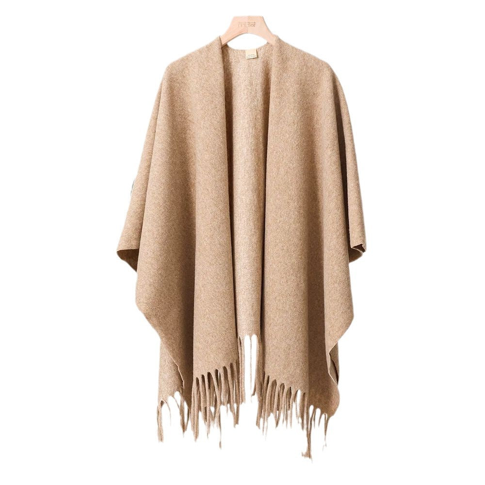 Manteau Cape Chaud de Voyage Rétro Haut de Gamme