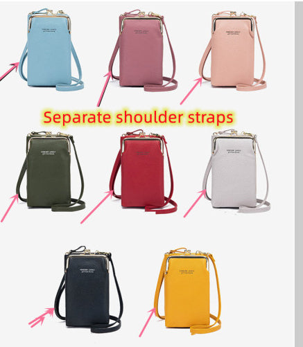 Bolso de Hombro Diagonal de Color Sólido con Patrón Lichi a la Moda