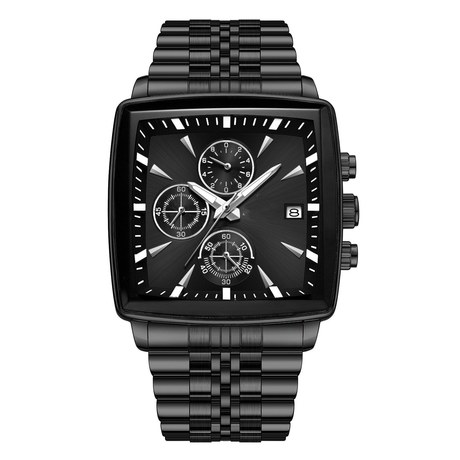 Reloj inteligente de gama alta para hombre con funciones empresariales multifuncionales y resistente al agua con brillo.