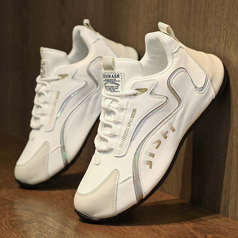 Zapatillas con cordones y bloques de color de moda para hombre