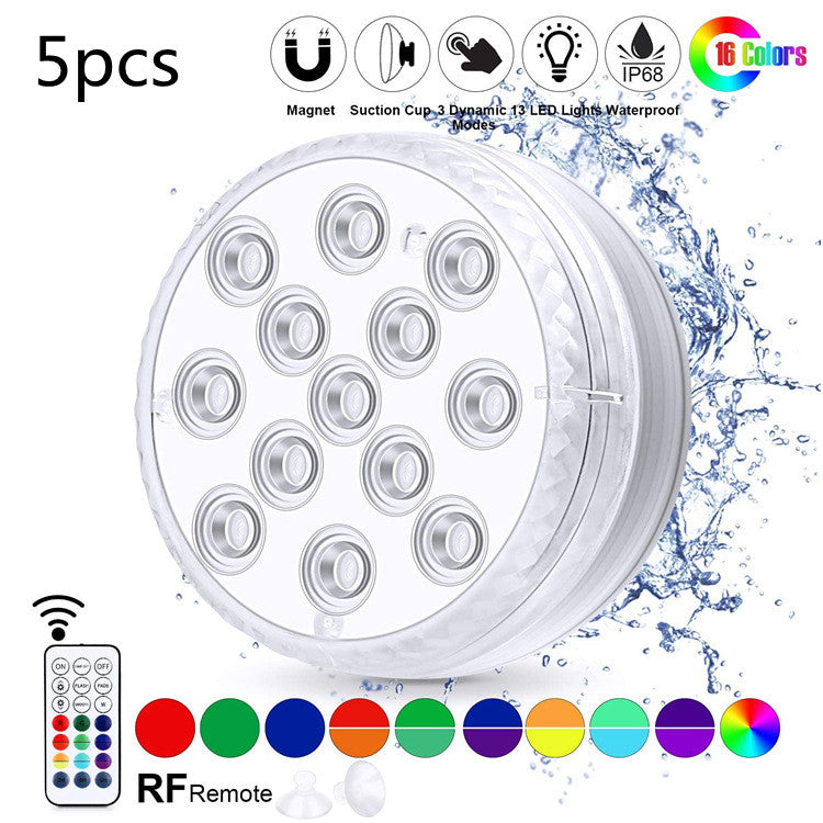 Guirlande lumineuse LED submersible étanche pour jardin, piscine, fontaine, spa, fête, salle de bain, avec télécommande