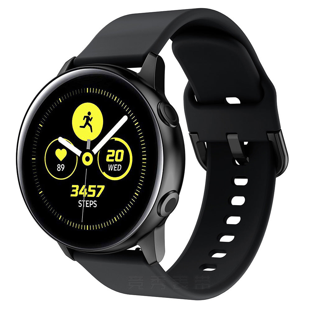 Bracelet universel en silicone 20 ou 22 mm pour montre connectée
