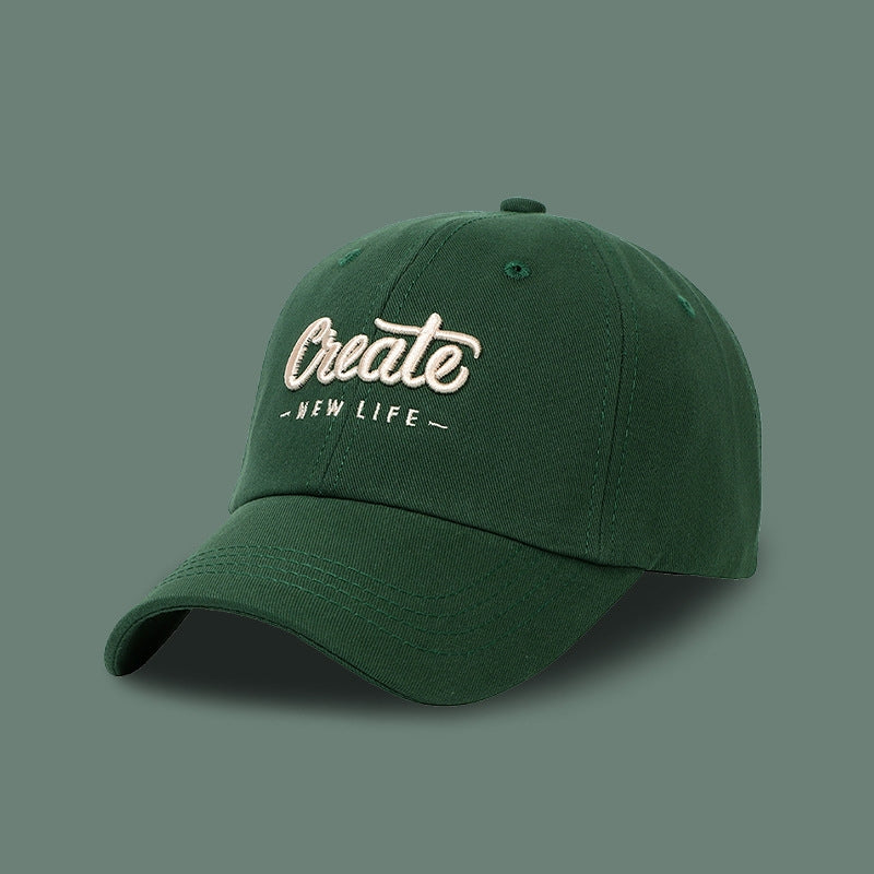 Chapeau coréen pour femme, look assorti, petites lettres brodées