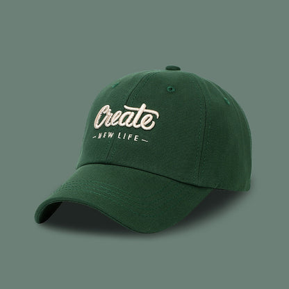 Chapeau coréen pour femme, look assorti, petites lettres brodées
