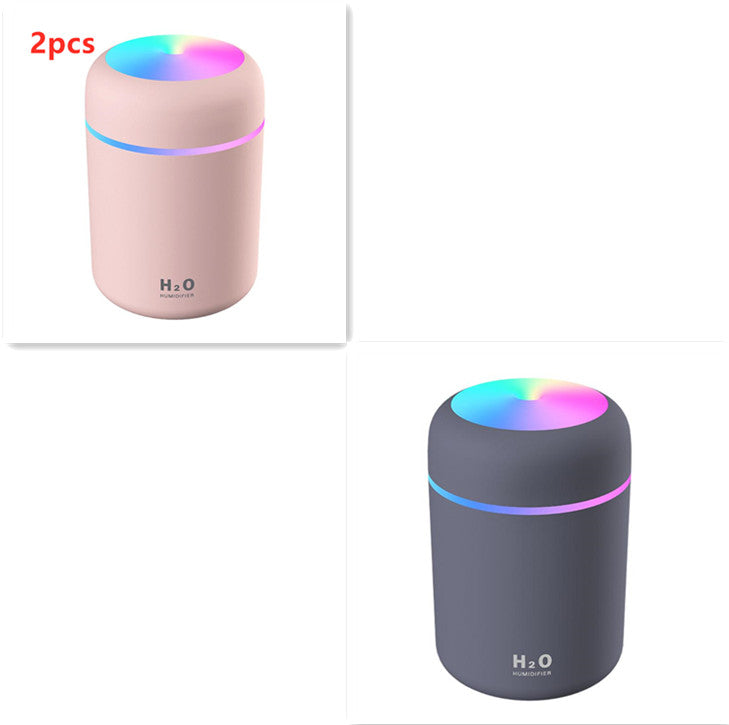 Atomizador de escritorio USB doméstico, mini, silencioso, para dormitorio, gran volumen de niebla