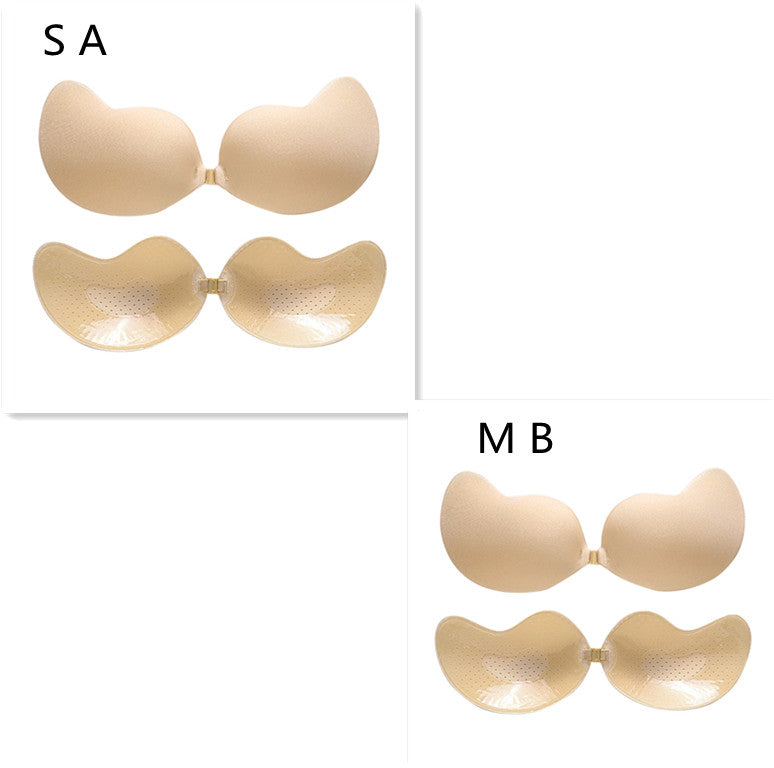 Sujetador Push Up Invisible Sujetador Sin Espalda Sin Tirantes Bralette Sin Costuras con Cierre Delantero Ropa Interior