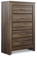 Signature Design by Ashley Dark Brown 5 Drawer Chest Juararo Accent Chest Furniture-0