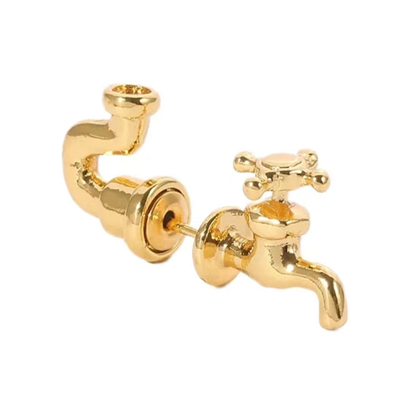 Boucles d'oreilles robinet tricolores fantaisie