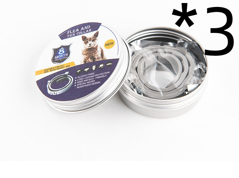 Collar antimosquitos para mascotas, ajustable, repelente de insectos para gatos y perros, suministros para mascotas