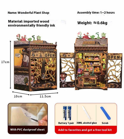Miniature maison de bricolage faite à la main en bois, modèle à assembler