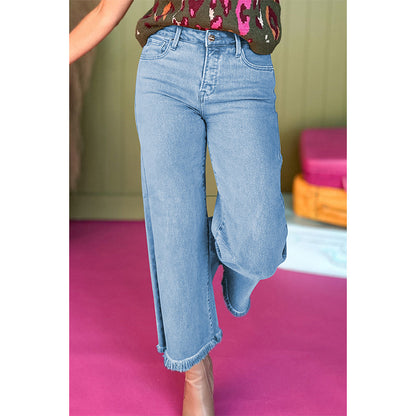 Jean polyvalent taille haute zippé style européen et américain