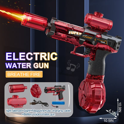 Nouveau pistolet à eau électrique Ice Mouse Ice Explosion, haute vitesse, tir continu, rechargement à liaison, grande capacité pour enfants